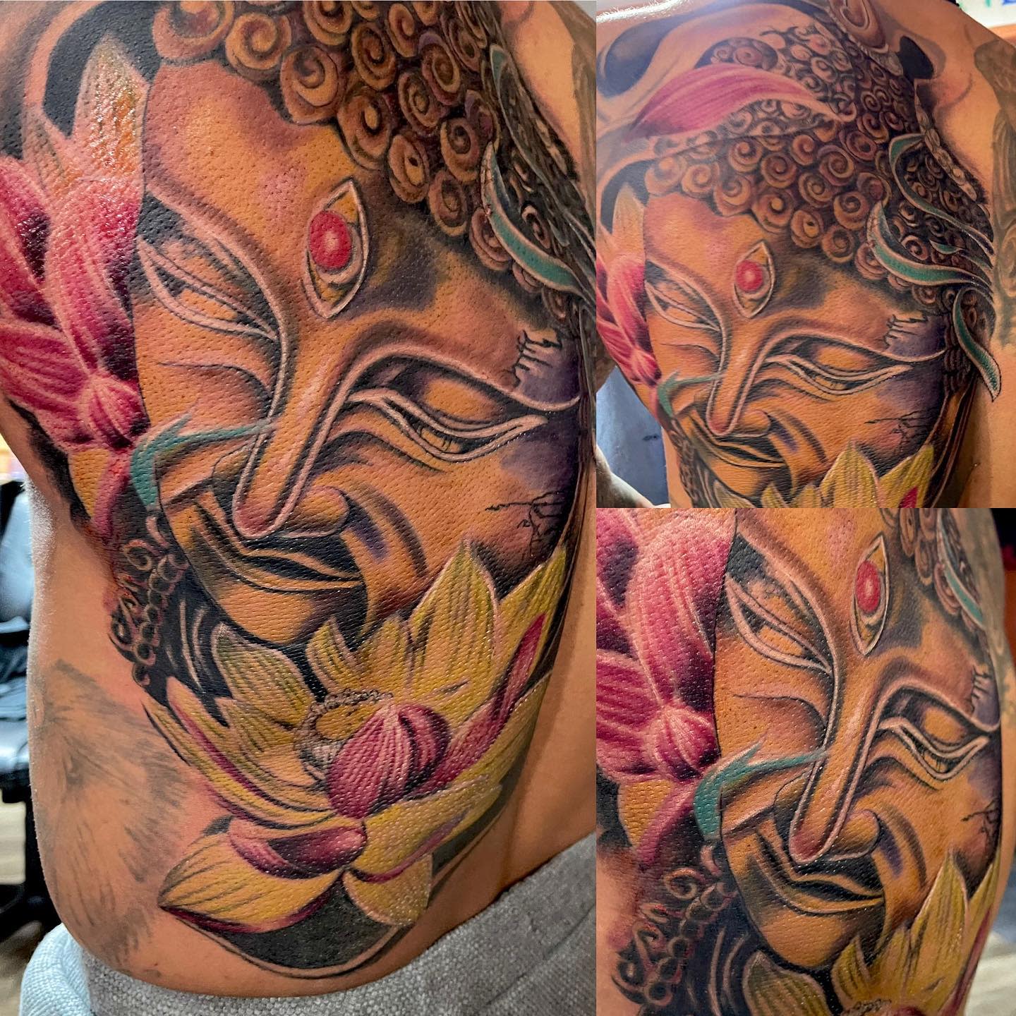 Full Back Buddha Tattoo -pairadicetattoolv